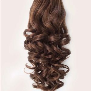 Clip on hair extension ponytail
